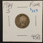 1924-S Mercury Dime 10c G-VG — photo 1