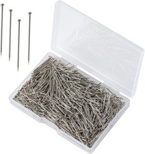 500Pcs Flat Head Sewing Pins, 1 Inch Straight Pins for Fabric, Heavy Duty Stainl