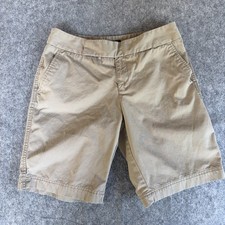 Eddie Bauer Shorts Women 8 Khaki Vashon Fit Slash Pockets 100 Cotton