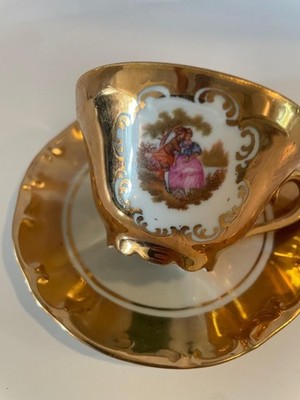 Coffee/Tea Cup & Saucers Gold ST Bavaria Germany China
