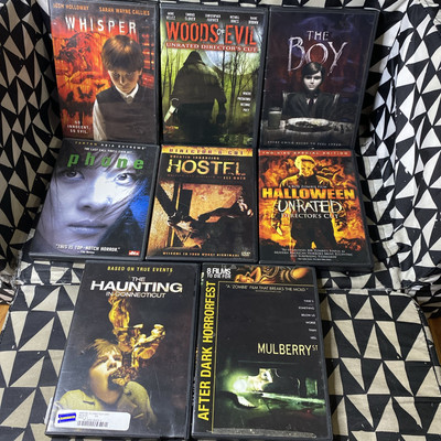 Horror Dvd Lot Of 8 Halloween  Haunting The Boy Hostel Woods Of Evil Phone -Read