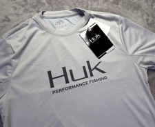 Huk T Shirt Men's Performance Fishing Gray Size S New NWT