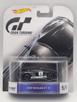 Hot Wheels 2016 Entertainment Gran Turismo 5/5 - 2009 Nissan GT-R - Black