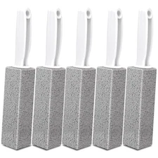 5 Pack Pumice Stone for Cleaning, Pumie Scouring Stick with Handle, Pumice Stone