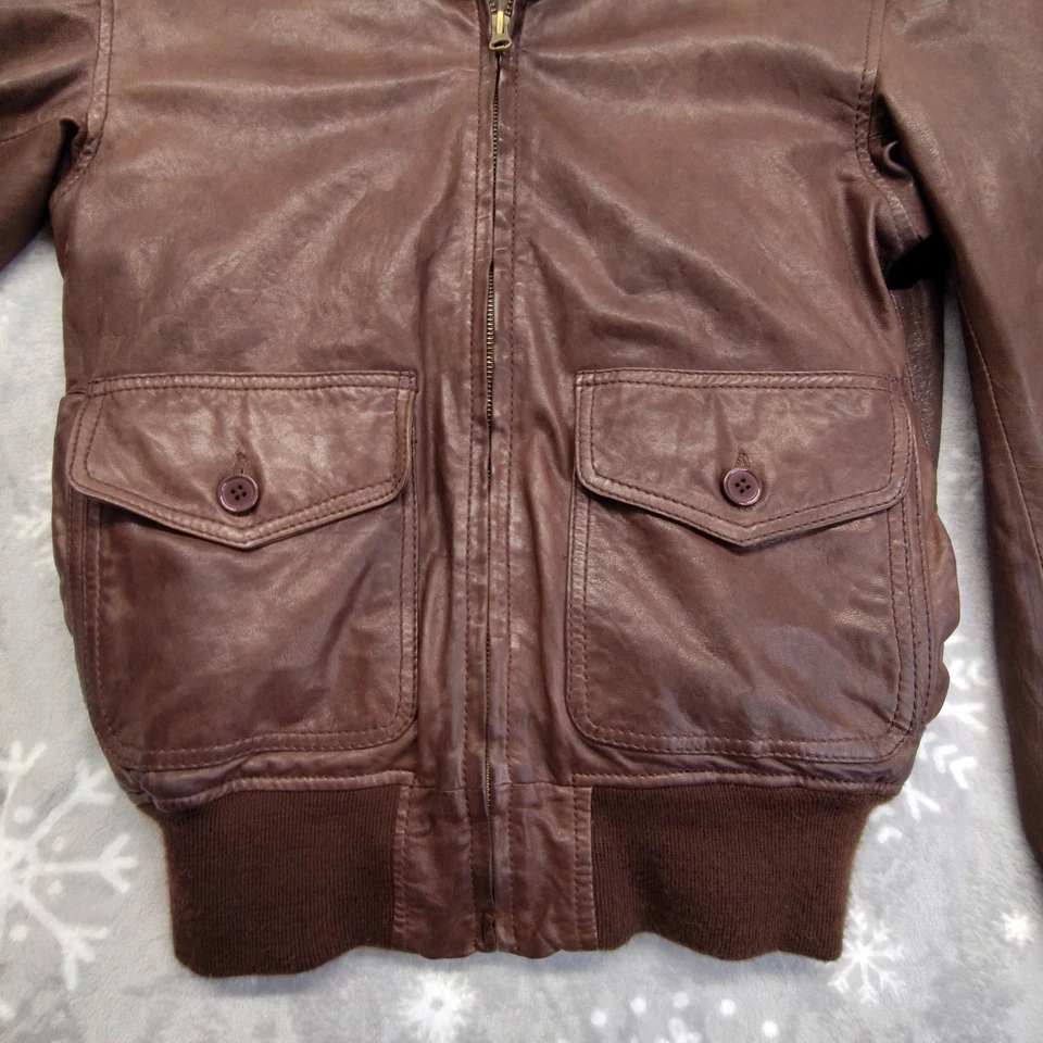 Vintage CPT Cockpit USA Bomber Jacket Military Pilot Air Force Soft Clean Small - Image 3 of 4