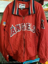 Angels Baseball Jacket Majestic Authentic 2XL Patches Y2K Vintage