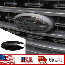 1pcs For Ford F150 2021+ Front Grille Emblem Trim Rear Tailgate Badge Oval Cover