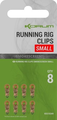 Korum Smokescreen Running Rig Clips 8Stk. Freilaufmontage Karpfen/Friedfisch