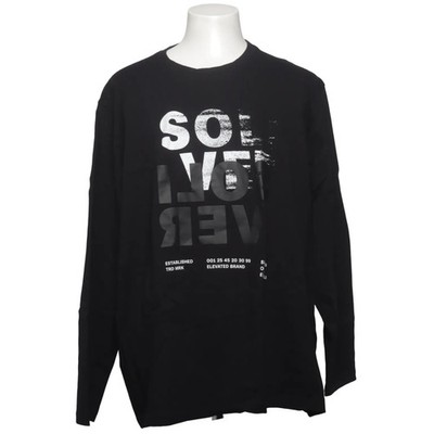 s.Oliver, Langarmshirt, Größe: 3XL, Schwarz, Baumwolle/Elasthan, Print #tXo