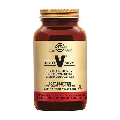 Solgar, Formula V, VM-75, Vitamine mit chelatierten Mineralien, 60 Tabletten