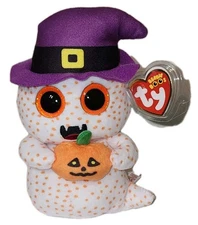 Ty Beanie Boos FLICKER the Halloween Ghost (6 Inch) NEW MWMTs Stuffed Animal Toy