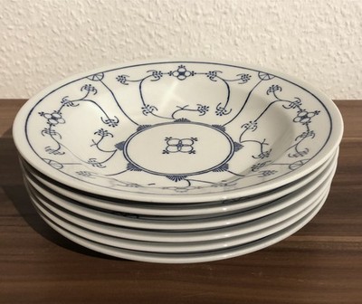 6 DDR Jäger Eisenberg Tiefe Teller 22 cm Ostalgie Vintage