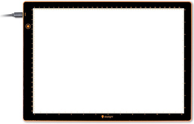 Wafer 2 Lightbox - A3 Light Pad for Tracing, Drawing, Sketching & Painting - Dim