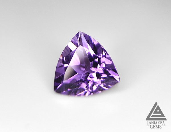 Amatista Natural Violeta Rosáceo Talla Trillón 2.13cts Gema Piedra Preciosa