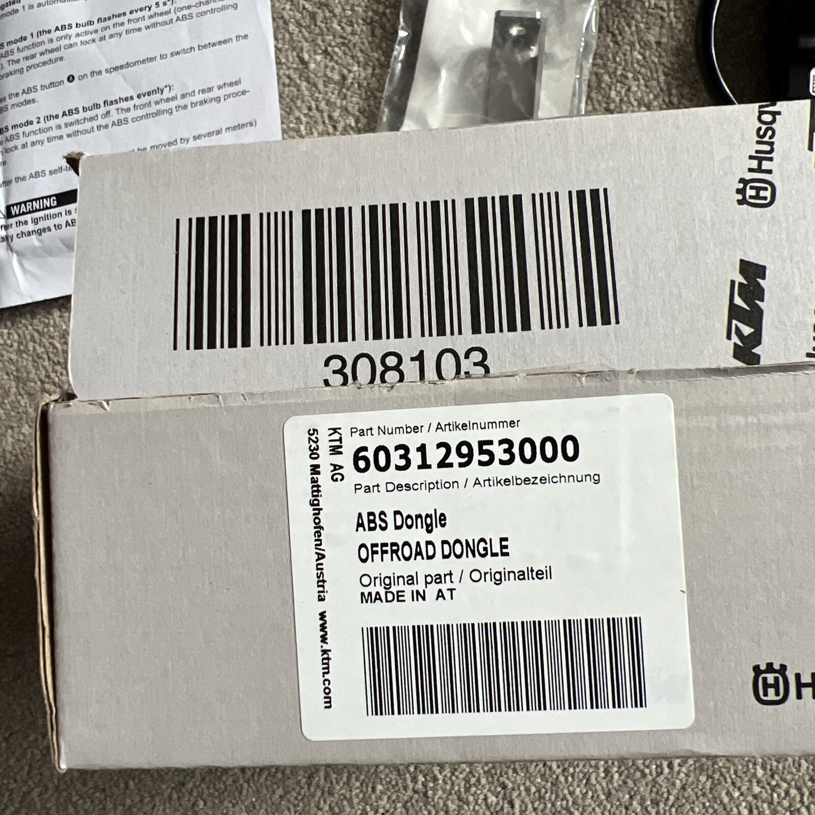 KTM Husky ABS Dongle 1190 690 Adventure Enduro OEM 60312953000 eBay