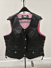 Missing Link Women's G2 D.o.c. Reversible Safety Vest Black Leather/pink Xl