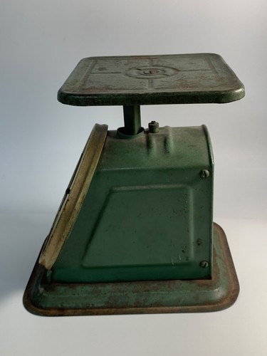 Scala vintage Columbia Family, 24 libbre, di Landers Frary & Clark USA, verde - Foto 6 di 10