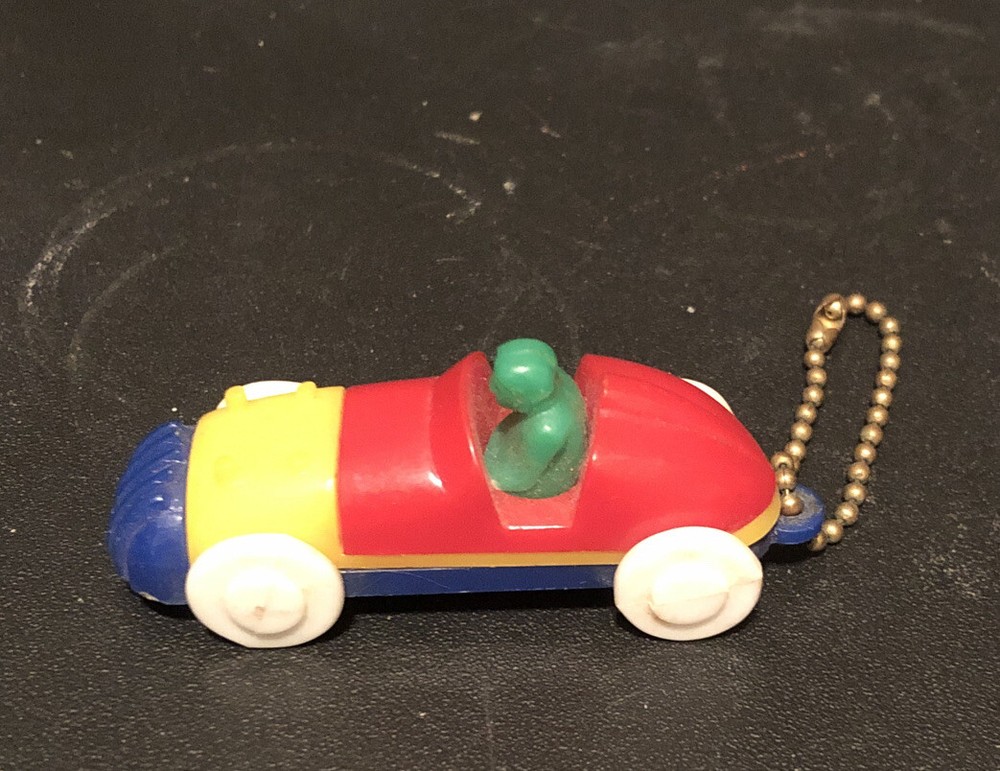 Vintage Key Chain Race Car Puzzle Lionel