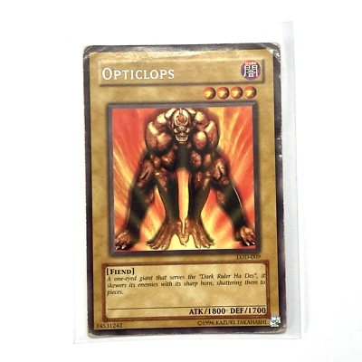 opticlops yugioh card Amazon.com: Yu-Gi-Oh! - Opticlops (RP02-EN053) - Retro Pack 2 - Unlimited  Edition main image 1