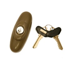 Andersen Tribeca Style - Exterior Keyed Lock with Keys Left Hand in Stone