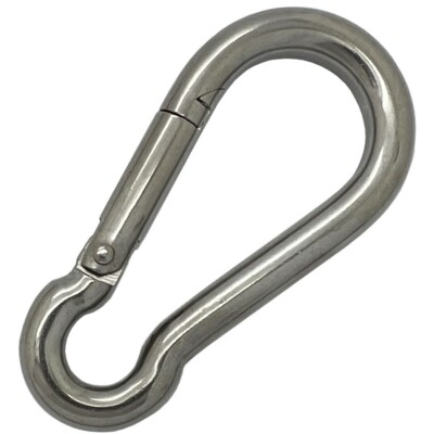  Edelstahl 316 Karabiner Clip Druckknopf Haken 3 mm 4 mm 5 mm 6 mm 7 mm 8 mm 10 mm 11 mm