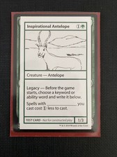 inspirational Antelope NM Mystery Booster Convention Playtest MTG Magic card
