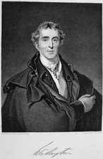 Prime Minister ARTHUR WELLESLEY DUKE OF WELLINGTON, Old 1835 Art Print Engraving