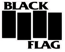 Black Flag Logo Die Cut Vinyl Sticker/Decal UV Outdoor Safe