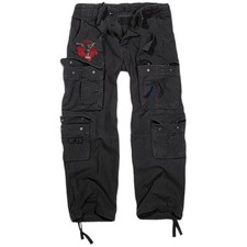 Männer Cargo Hose lang mit vielen Taschen Odins Raben mit Thors Hammer Donar