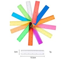 15cm 6'' Ruler Office School Stationary Shatterproof Strong School Office