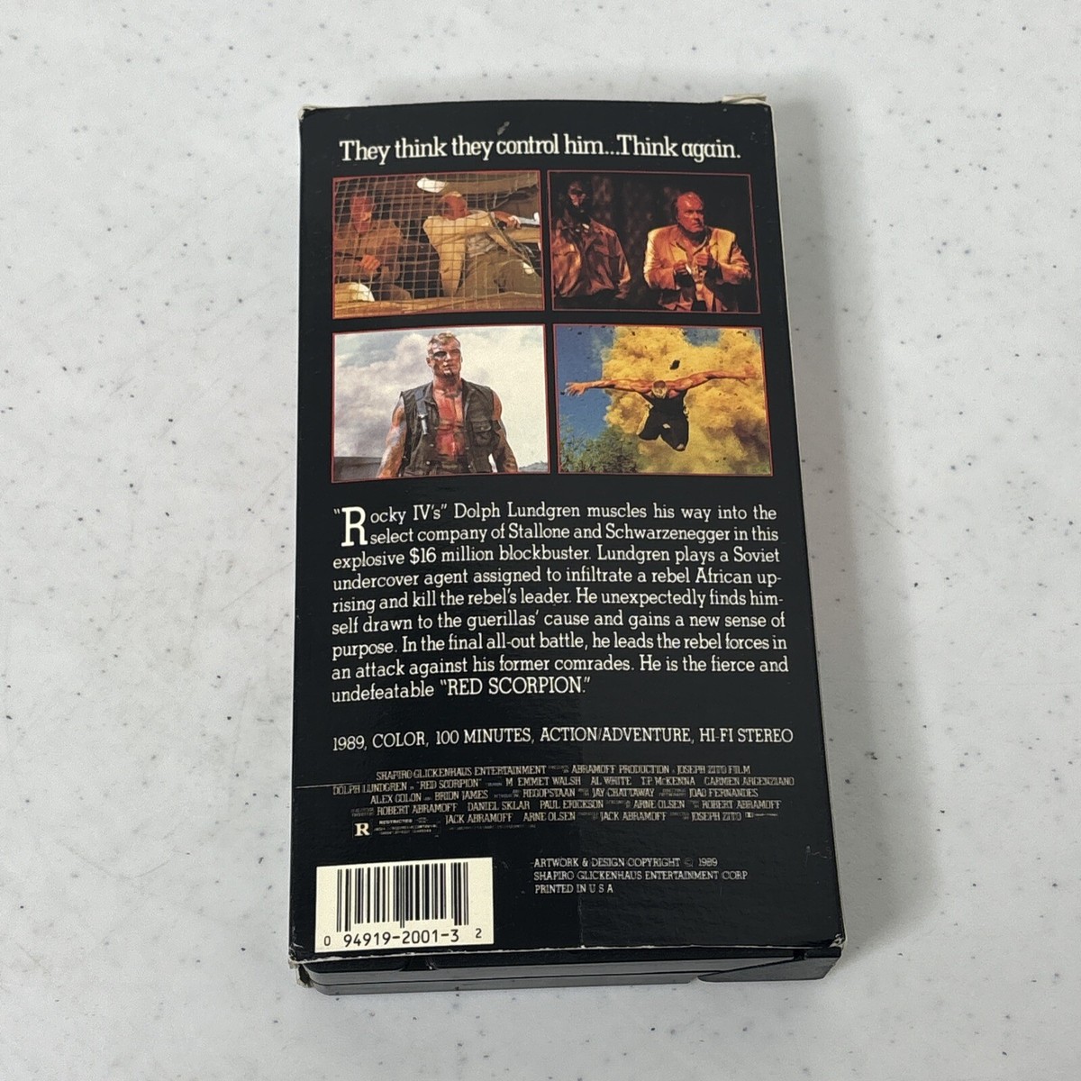 Red Scorpion 1989 VHS Dolph Lundgren M. Emmet Walsh Al White