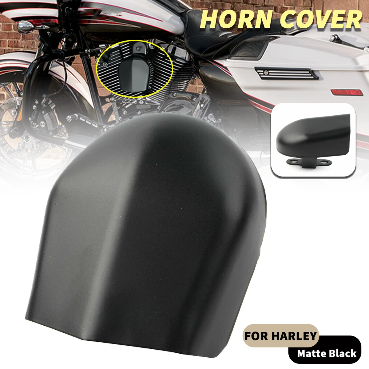 Harley davidson 2024 black horn cover