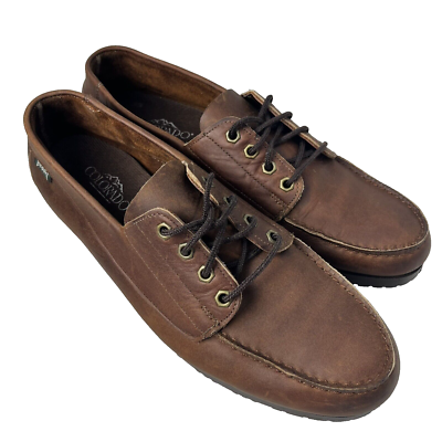 Colorado Mens Size 12 M Leather Brown Boat Shoe Loafer Flat  display picture 1