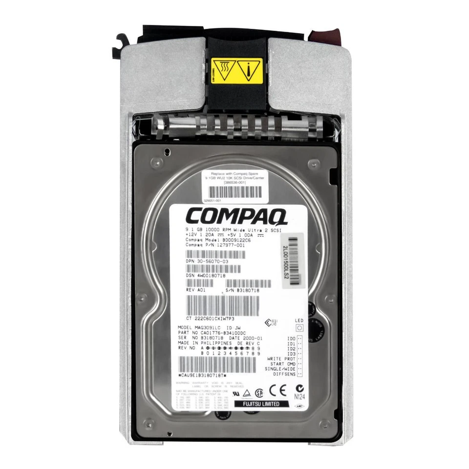 Hard Drive Compaq BD009122C6 127977-001 9.1GB 10000U/Min 2MB ULTRA2 SCSI 3.5'' - Image 3 of 3