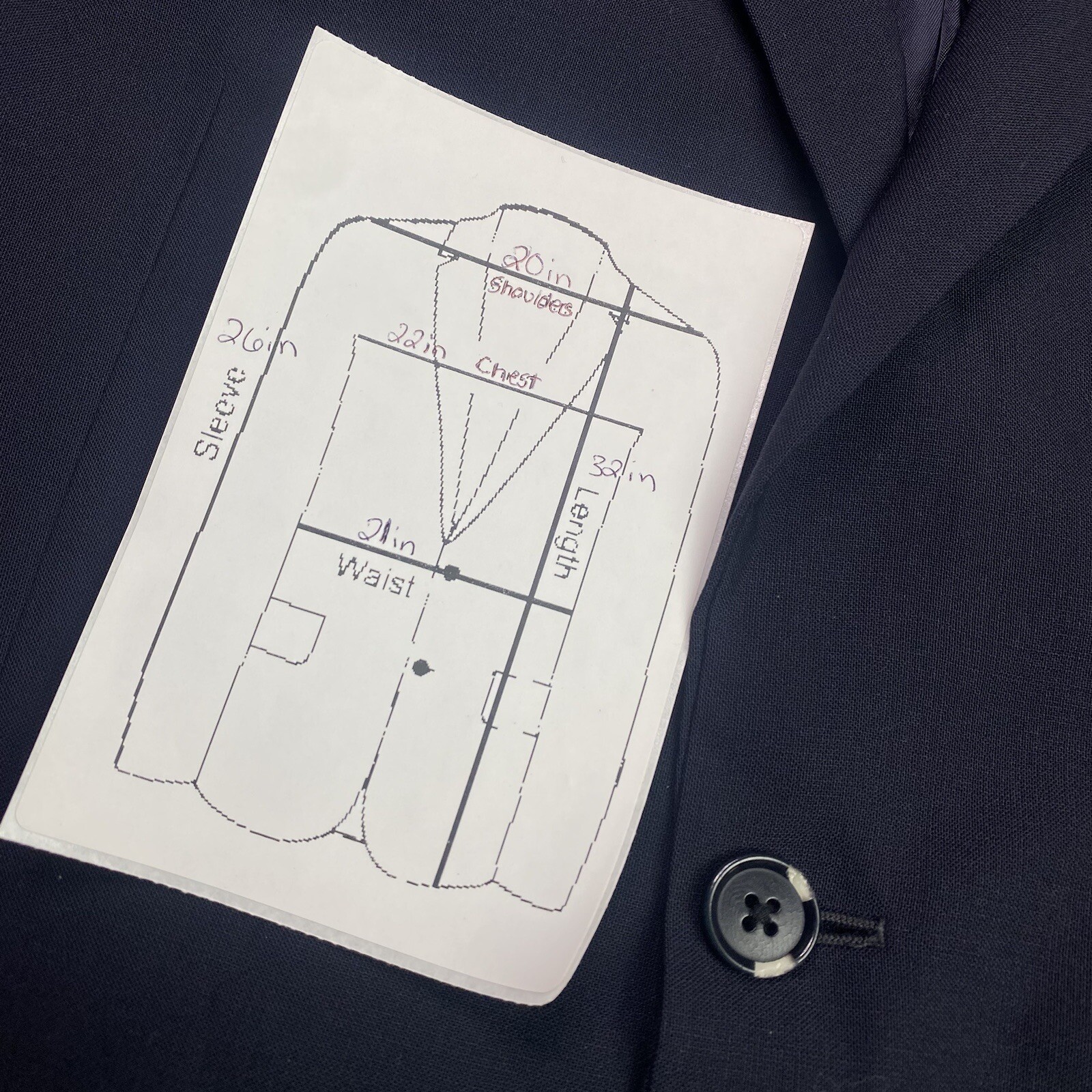 Brooks Brothers 346 Stretch Mens Two Button Blazer Jacket Navy Blue Size 44L thumbnail 11