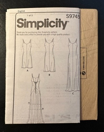 Simplicity S9745 &/or S9885 (Sizes: 8-16) Misses' Dresses **NEW** - Picture 4 of 13