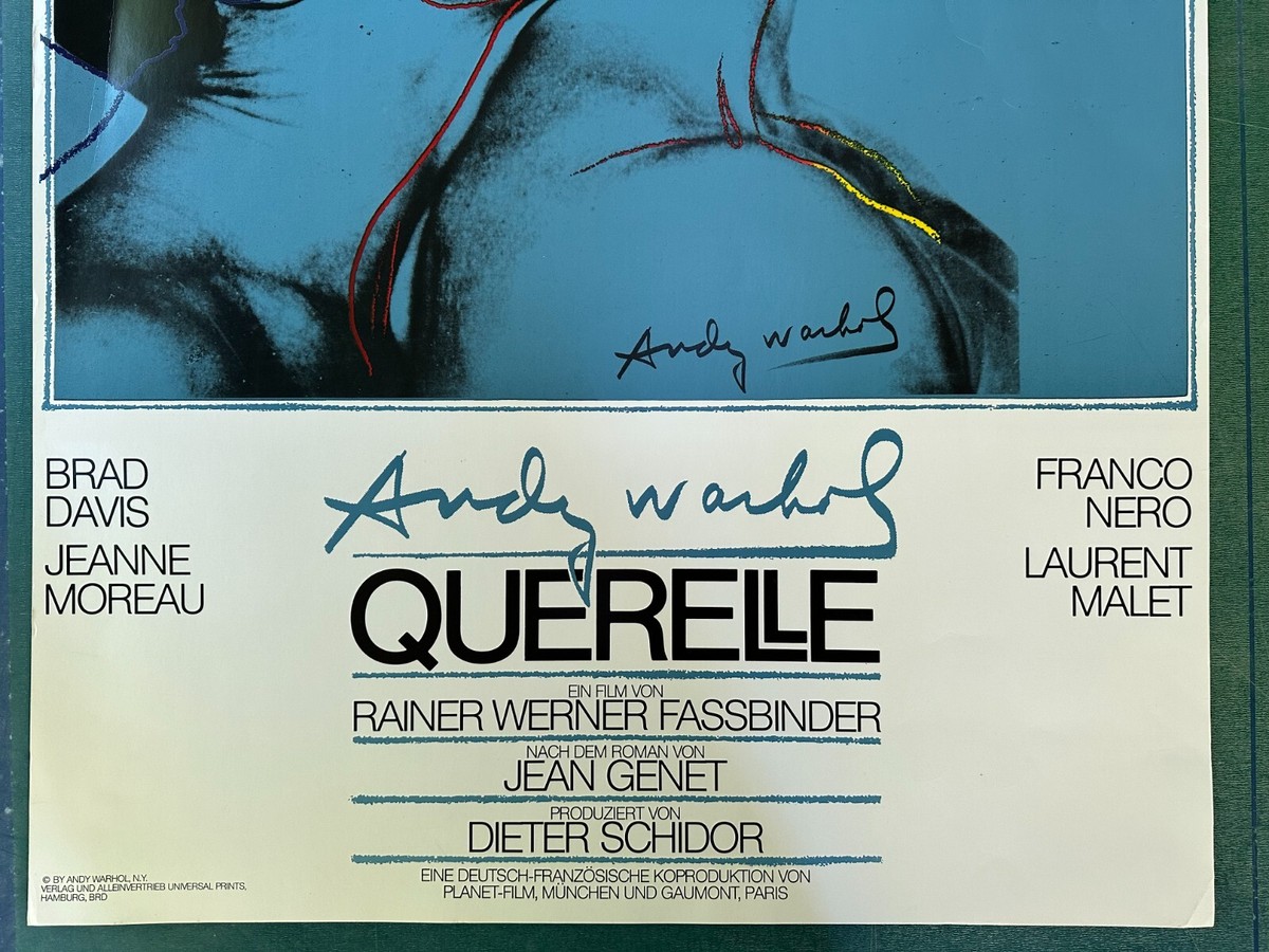 額装品/Querelle Blue/ウォーホル ヴィンテージ アートポスター ANDY WARHOL Querelle Blue, 1983 by Warhol, Andy: As New
