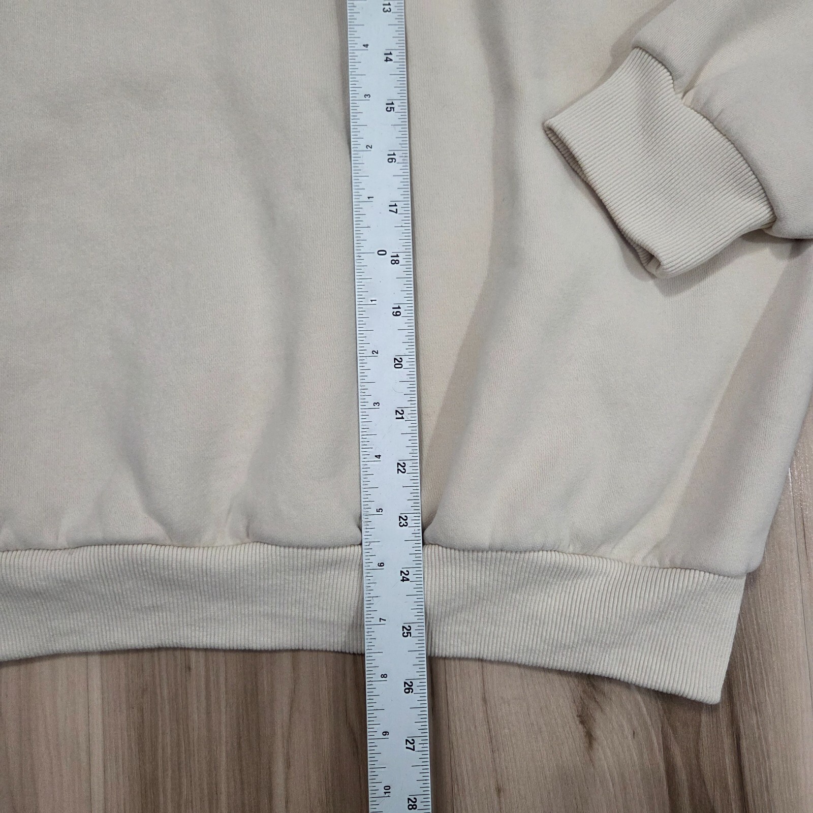 Comfrt Mens Fleece Pullover Logo Hoodie Size Medium Brown Unisex Fleece