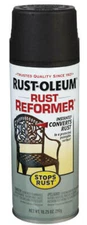 Rust-Oleum Stops Rust Indoor Outdoor Flat Black Rust Reformer 10 oz (Case of 6)
