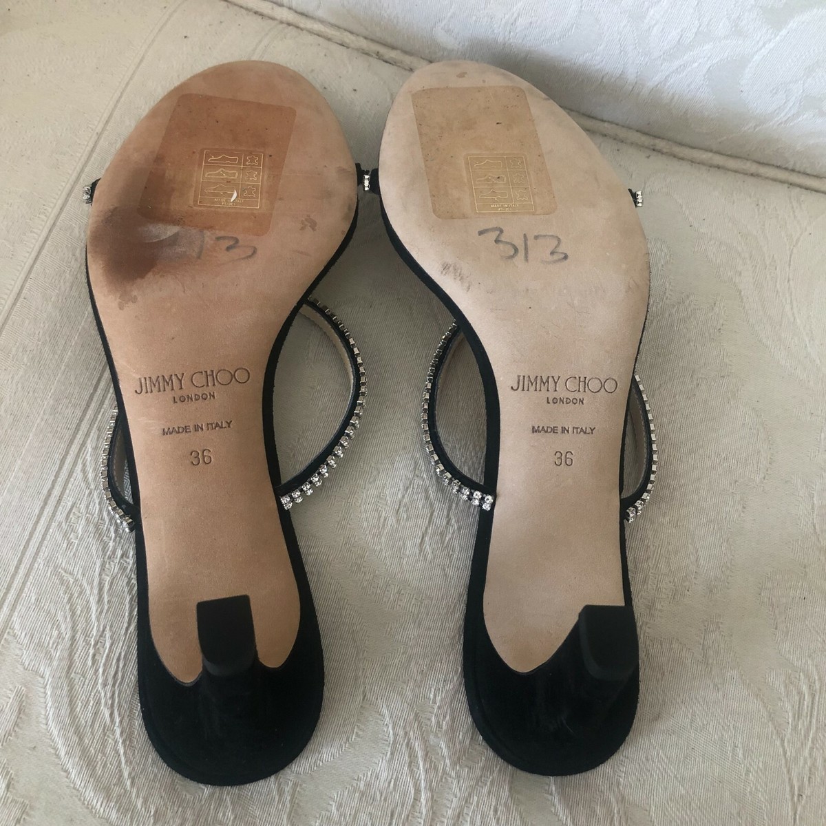 Jimmy Choo Brea Black Crystal Heels size 36 | eBay