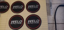 4 PCS WELD RACING WHEEL EMBLEM RIM CENTER CAP STICKER LOGO 601-3020 2.75" DIA
