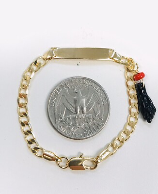 Bracciale Bimbo Con Targhetta In Oro 18 Carati Incisione Omaggio Con Ancoretta E Salvagente