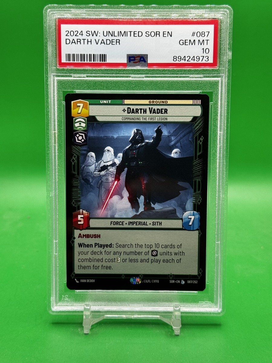 Star Wars Unlimited SOR #087 DARTH VADER Legendary PSA 10 | eBay Star Wars Unlimited SOR #087 DARTH VADER Legendary PSA 10 | eBay