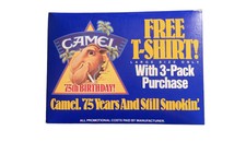 Vintage Camel Joe Cigarettes 1988 75th Birthday Faded Shirts Size L New in Box