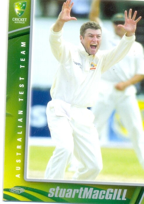 2003 2004 Australian Cricket Test Team Card 13 Stuart MacGill - Image 1 of 1