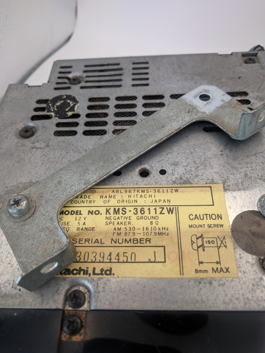 1979-1983 Datsun Nissan 280ZX Hitachi KMS-3611ZW Audio Radio