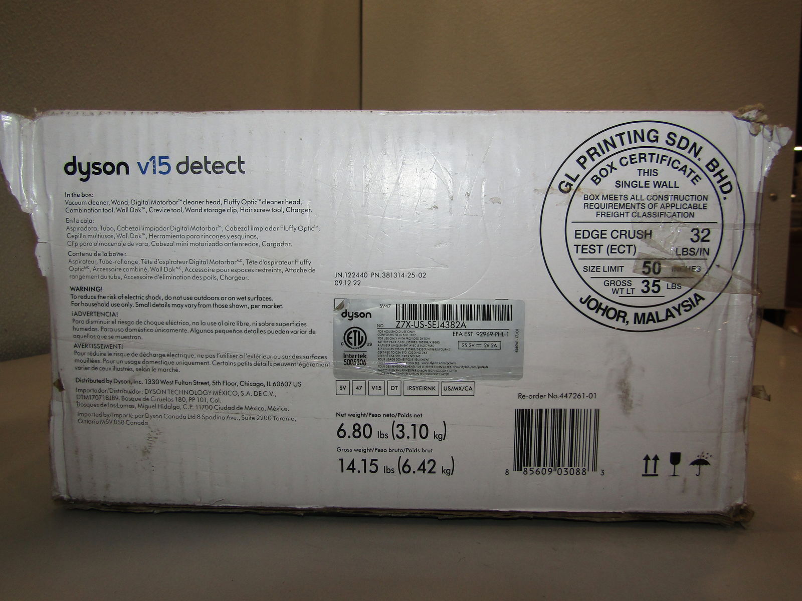 Dyson V15 Detect Cordless Vacuum Cleaner Nickel SV47 eBay