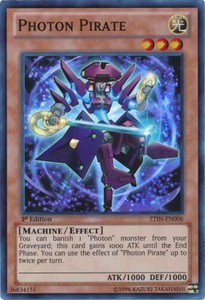 Photon Pirate - ZTIN-EN006 - Super Rare - 1st Edition x3 - Near Mint