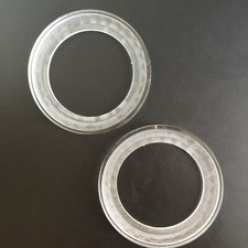 2 Pcs 3" 3 inch Acrylic Transparent Speaker Ring Speaker Mounting Spacer Ring