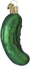 Pickle Blown Glass Christmas Ornament by Old World Christmas